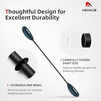 【開封済 未使用品】Abahub カヤックパドル ローイング用 230CM 青色 開封済 未使用品】Abahub カヤックパドル ローイング用 230CM