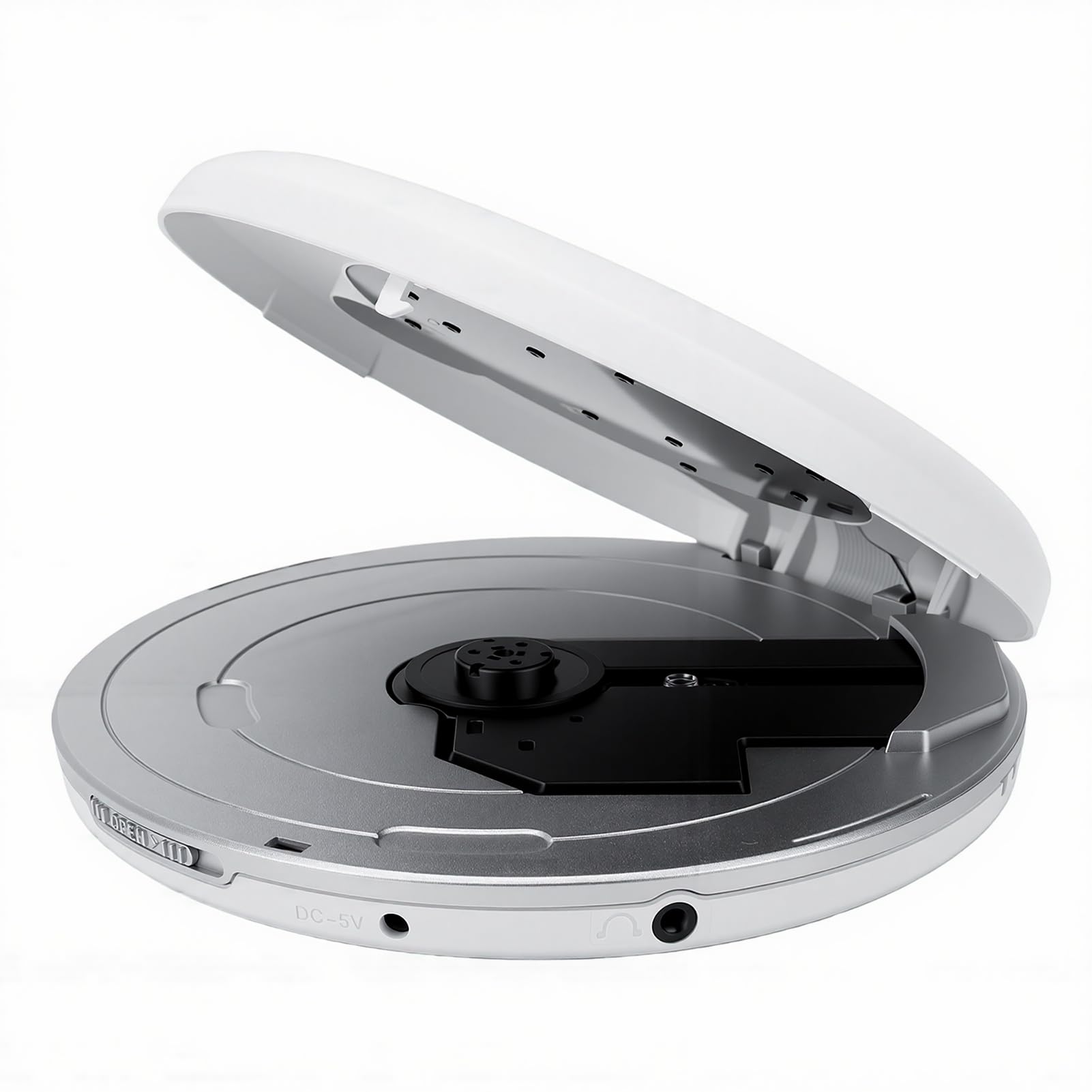 Tangxi Lettore CD Portatile con Cuffie, Lettore CD Portatile per Auto con Funzione di Ripetizione Protezione Anti Salto, Cavo AUX, per Sport Domestici All'aperto