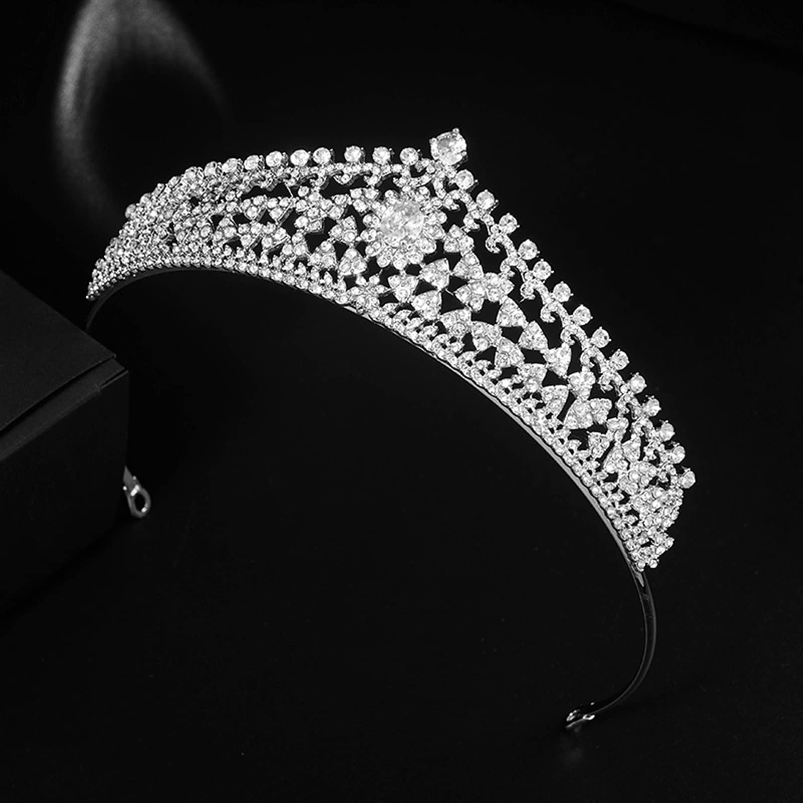 Tocados de Boda Crown Crystal Bridal Wedding Tiara y Crown Bodas Accesorio for el Cabello Decoración Tocado Novia