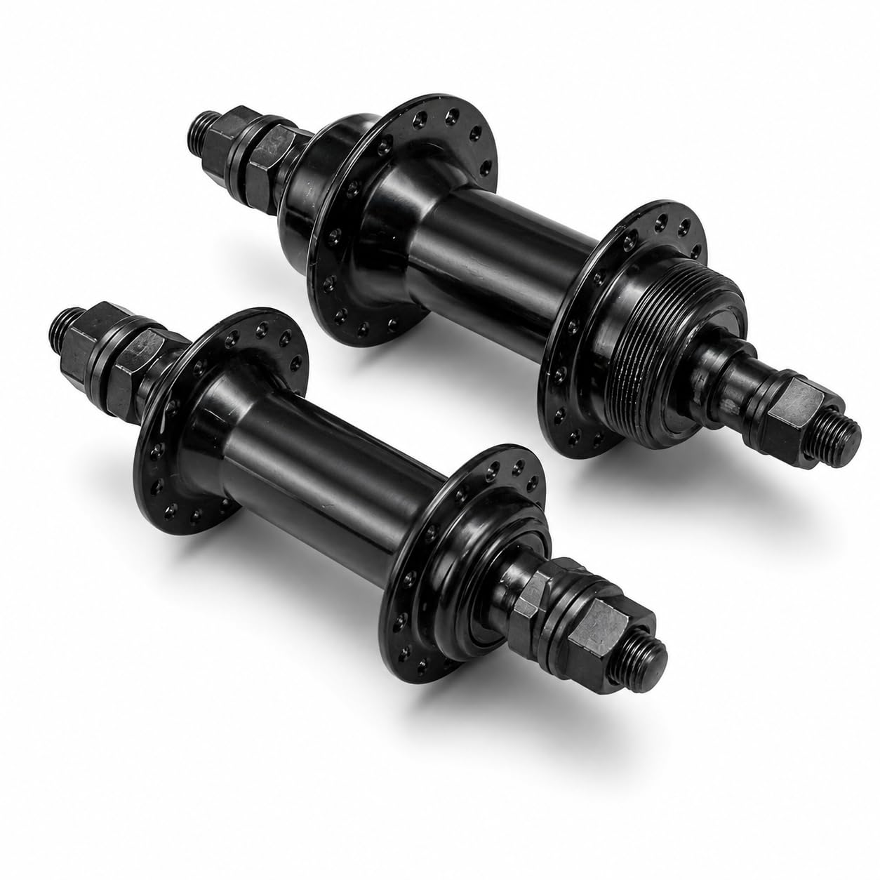 CICLOSPORT Bicycle Front & Rear Hub Set | Multi-Speed | Threaded Freewheel Compatible | 28 Holes | Steel | Axle Nut | Bearing | Non-Disc | Black-picture-19