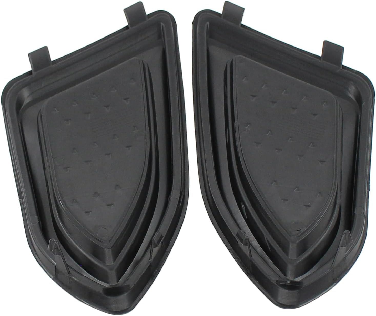 Front Left Driver and Right Passenger Side Fog Light Cover for Ford Edge 2015 2016 2017 2018 fit for FT4Z17B814AB, FT4Z17B814AA, FO1038177, FO1039177, FD12023AR, FD12023AL