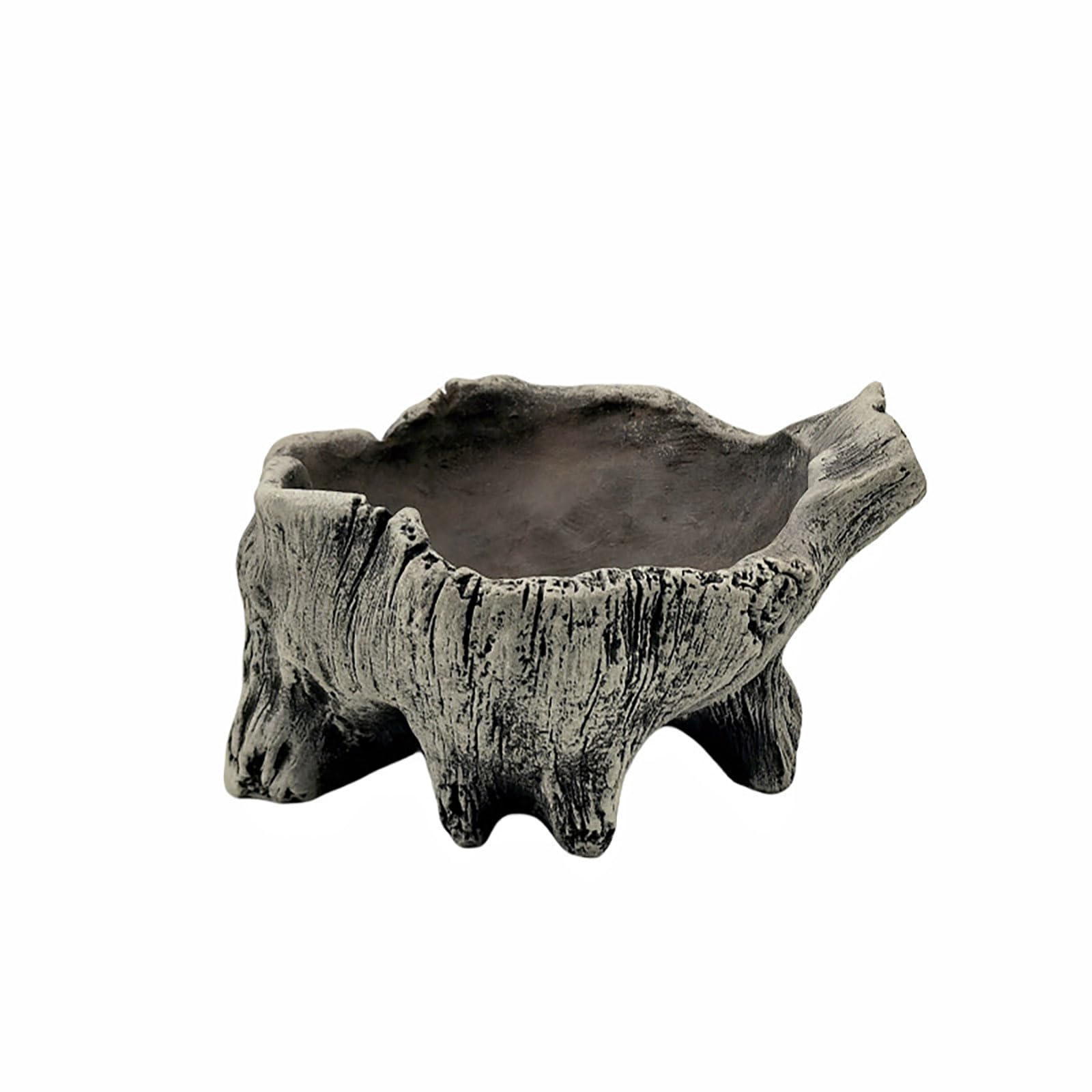 Lerpwige Artificial Driftwood Flower Pots Natural Bucket Rustics Stumps Planter Arrangement For Home Decors Succulents Flower