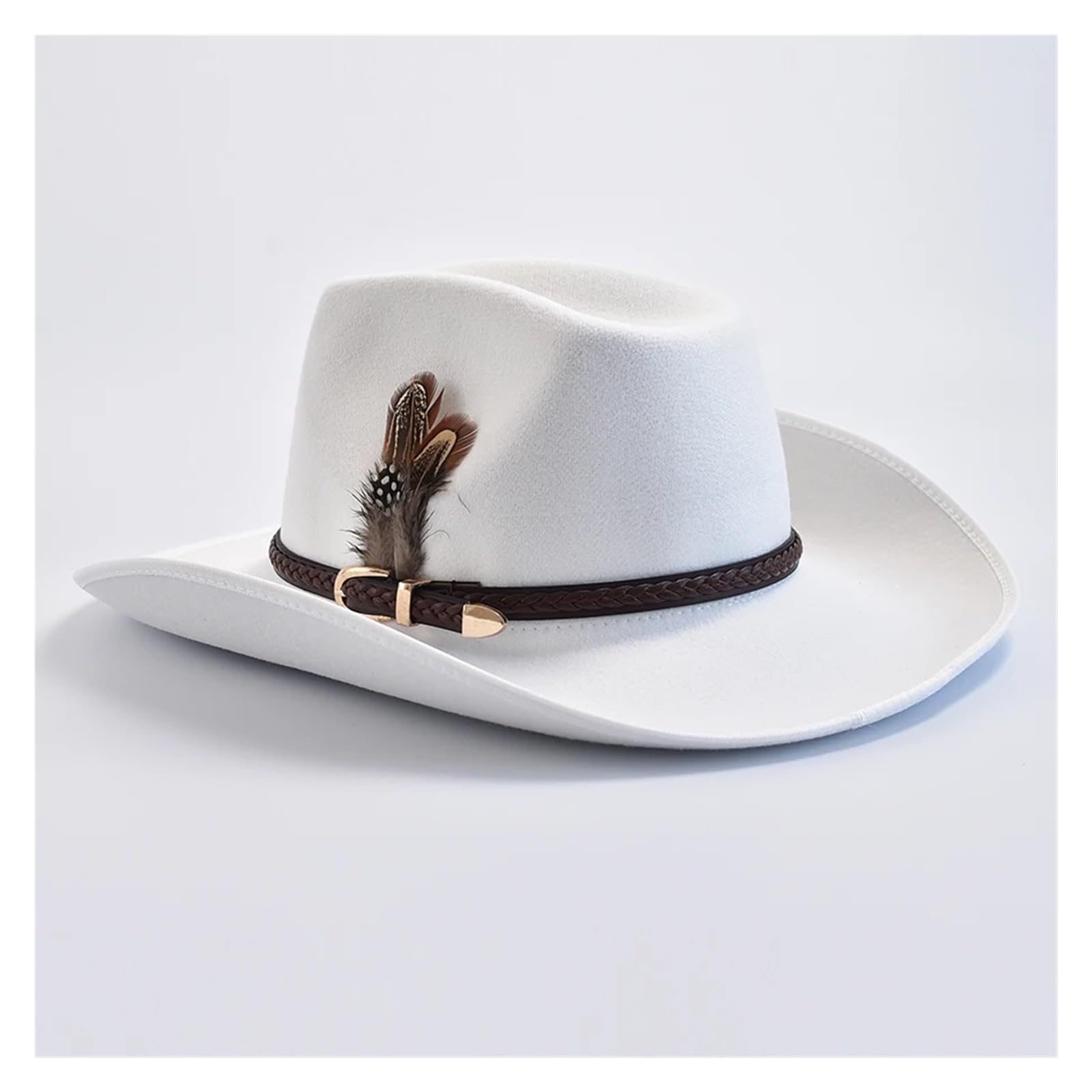 Sombrero Cowboy Sombreros Fedora, sombreros vintage de caballero, vaquera, jazz, gorras iglesia ala ancha Retro