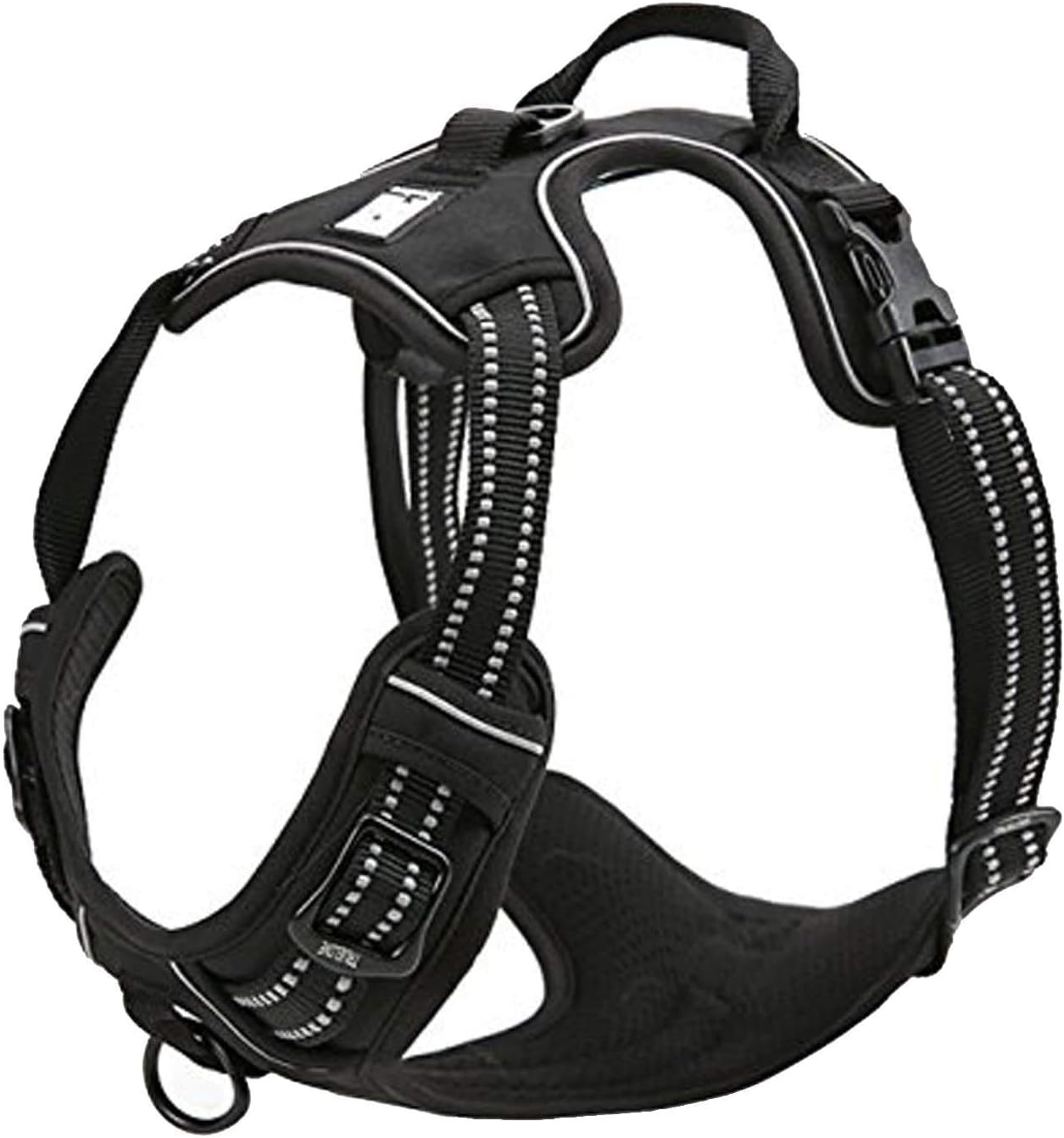TRUE LOVE Dog Harness TLH5651 Prevent Pulling, Reflective Stitching Ensure Night Visibility for Outdoor Adventures (S, Black)
