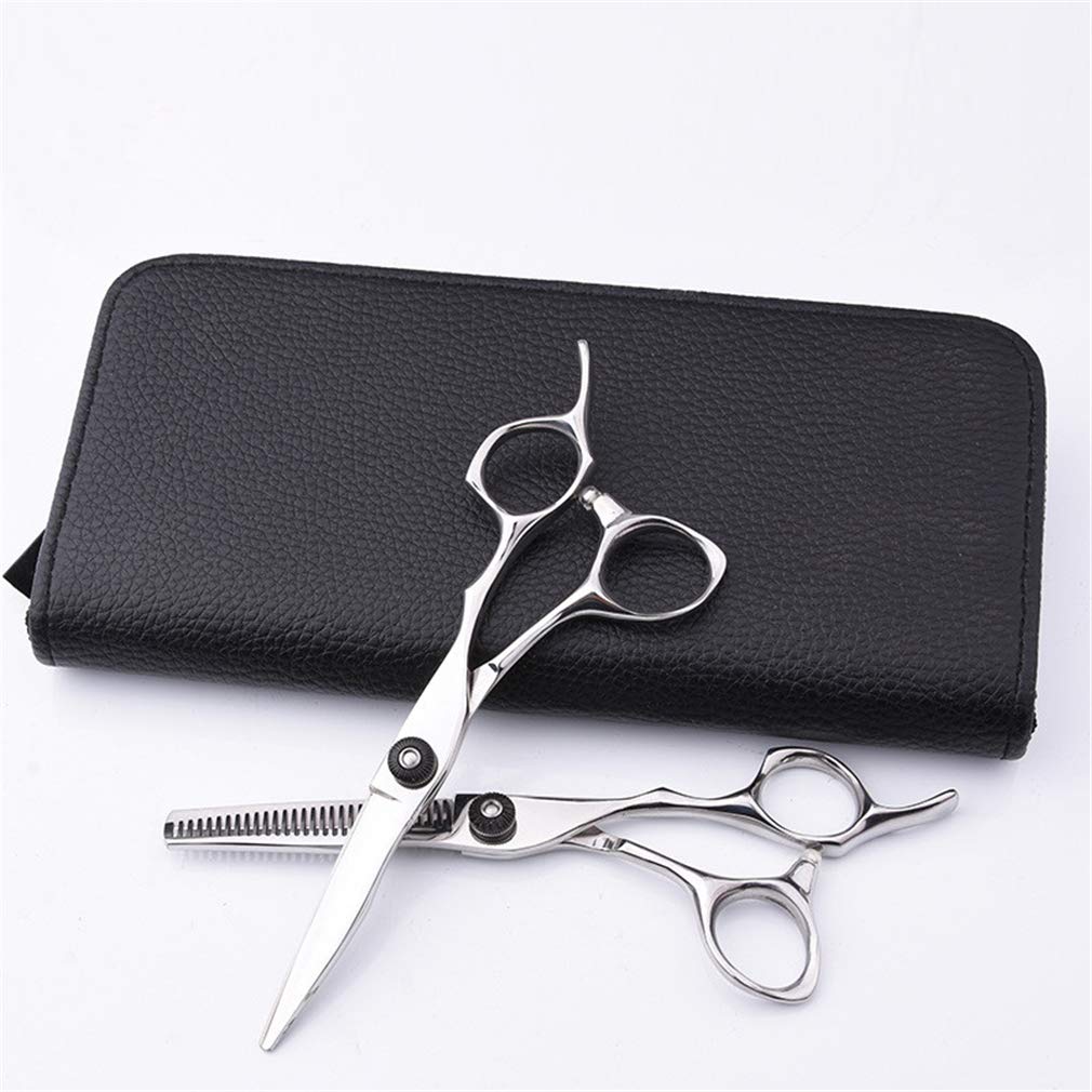 Capelli delle Donne Professionale di Parrucchiere Forbici Set Barbiere Assottigliamento Cesoie Cesoie Giapponese degli Uomini dell'Acciaio Inossidabile di Uso della Casa del Barbiere del Capo