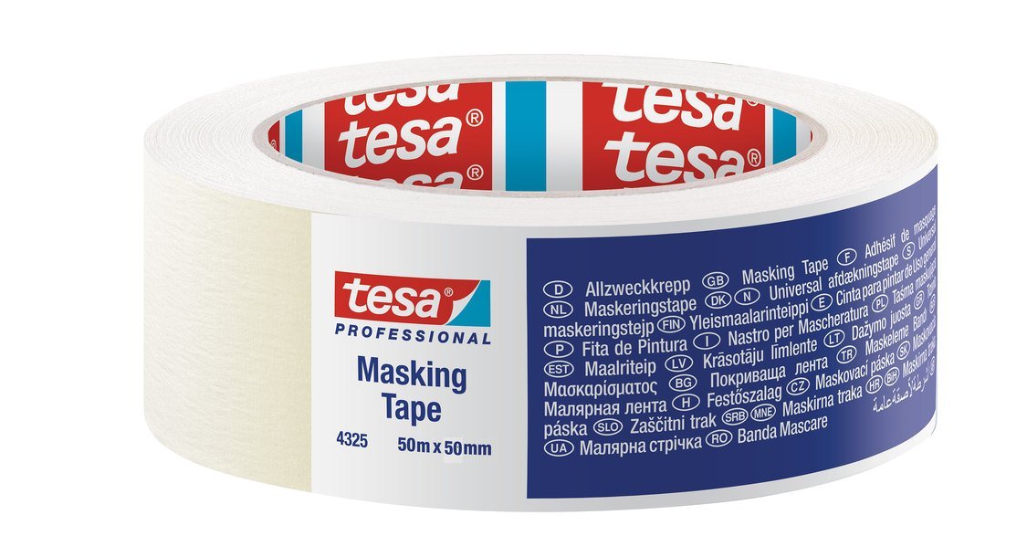 Lot de 6 TESA KREPP Masquage standard - Largeur 50mm