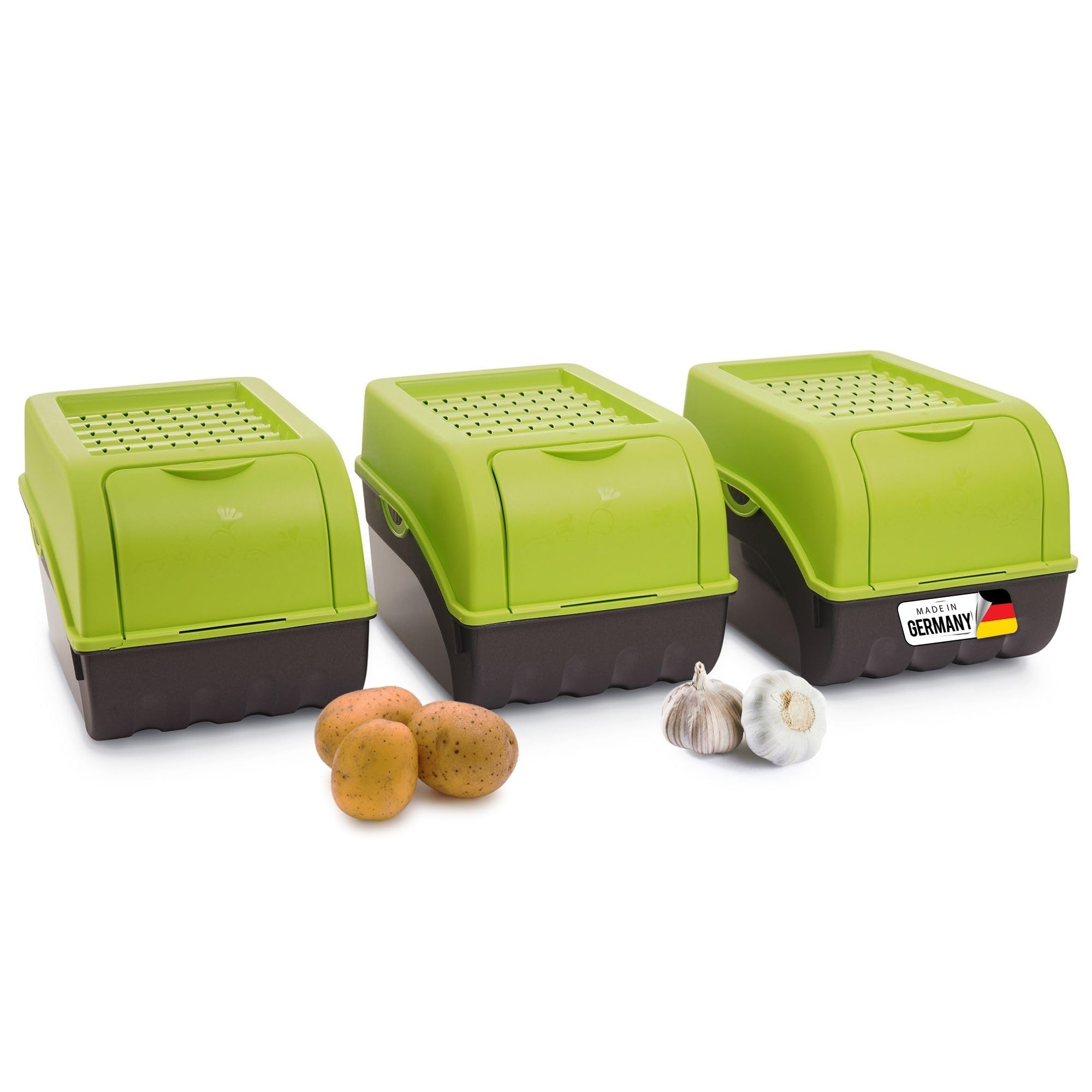 Novaliv Vorratsdose Kartoffelbox, Gemüsebox, Kartoffelkiste, 1x