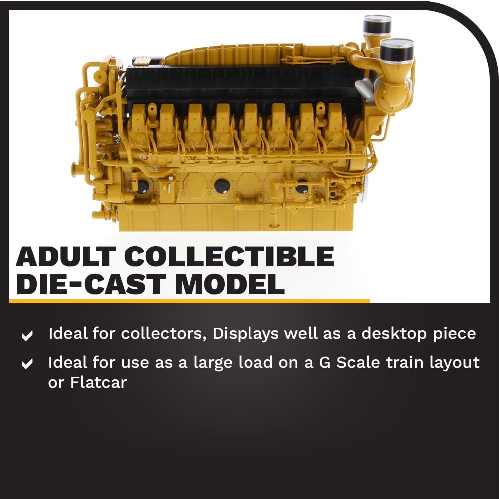 Diecast Masters 1:25 Caterpillar G3616 Gas Compression Engine | High Line Series Cat Trucks & Construction Equipment Scale Model Collectible 85706 image 3