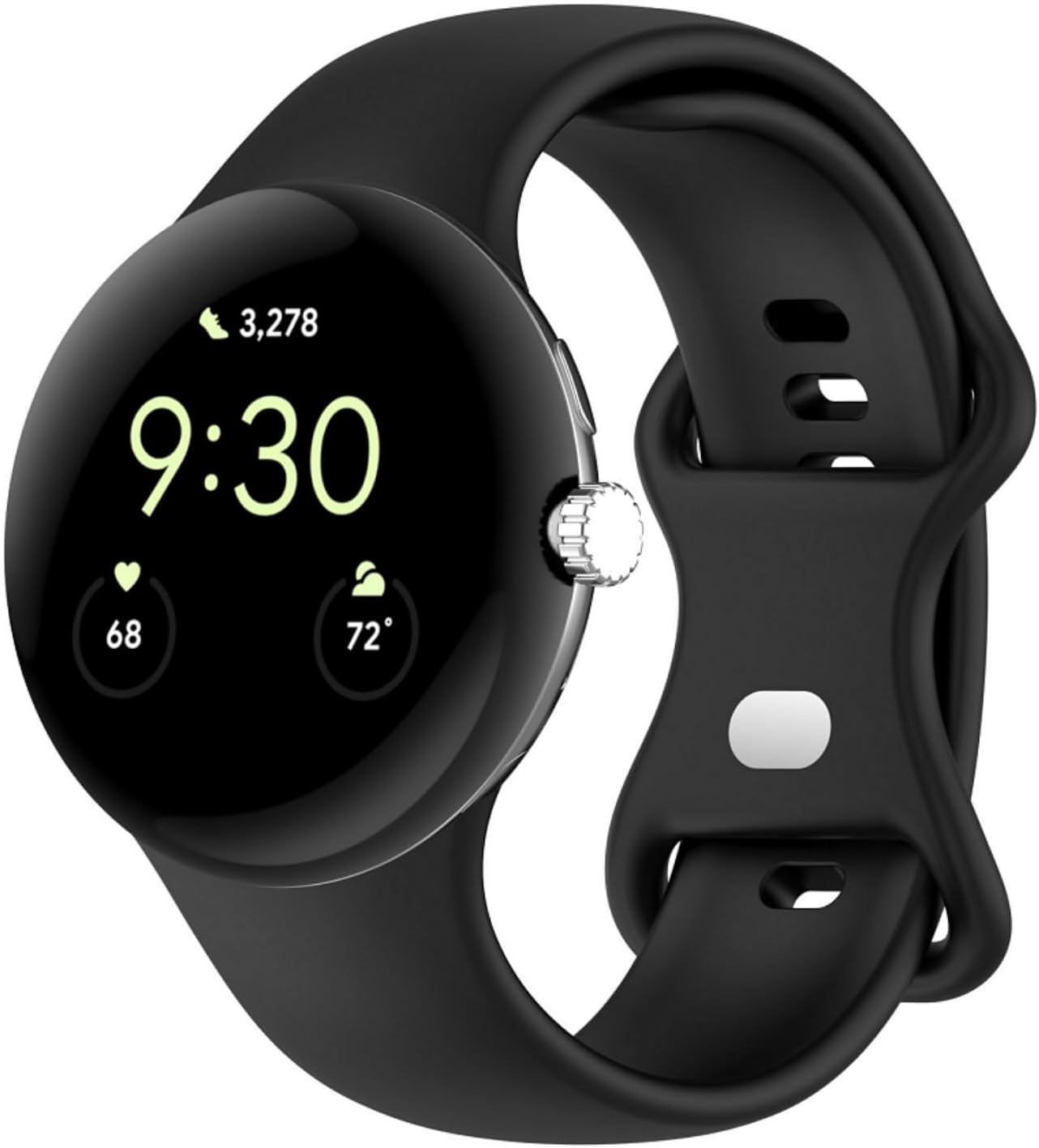 SKEIDO Silicone Strap For Google Pixel Watch 3 45mm Replacement Sport Bracelet for Google Pixel Watch3 Smart Band Accessories L size