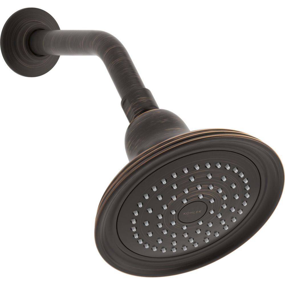Kohler K-10391-AK-2BZ Devonshire Single Function Showerhead with Katalyst Spray Technology, Oil Rubbed Bronze