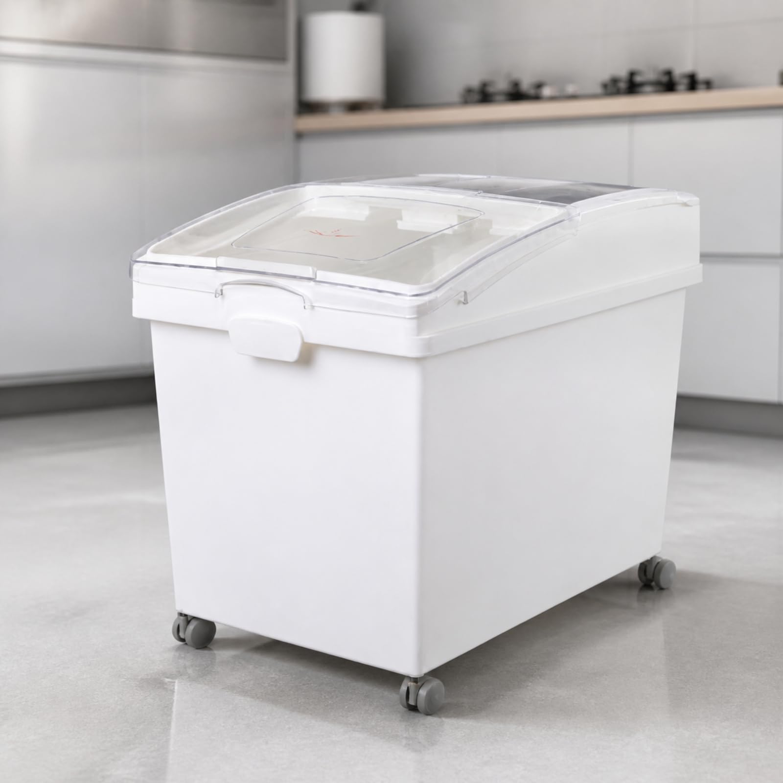 Baoblaze Contenitore per Riso in Misurino, 40L, Coperchio Scorrevole