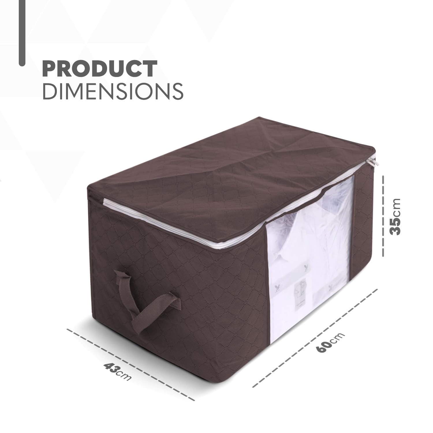 Delka 90L Storage Bags with Lids, Large Storage Boxes with lids, Storage Unit for Clothes Duvets, Blankets, Toys - Image 2