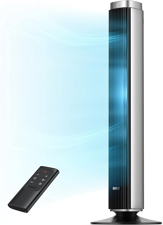Dreo 42" Tower Fan for bedroom, 25 DB Quiet DC Bladeless