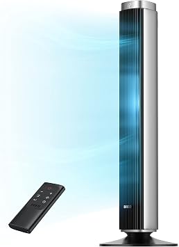 Dreo 42'' Pilot Pro Tower Fan with Remote (DR-HTF005) Tower Fan for Bedroom, 24ft/s Velocity Quiet Floor Fan (DR-HTF007)