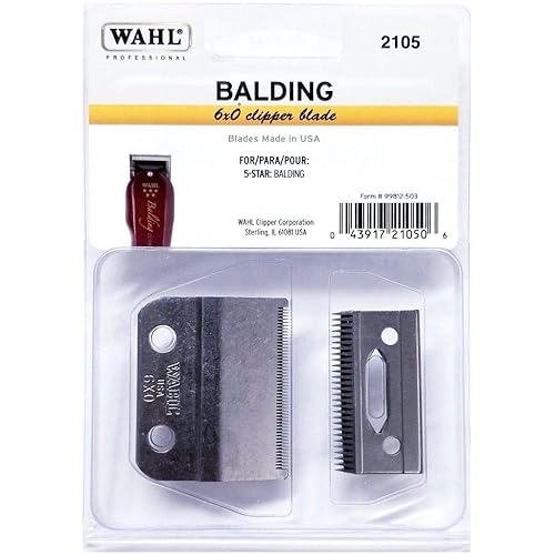 Wahl Balding 6X0 Clipper Blade para 5 Estrellas Balding Clipper #2105