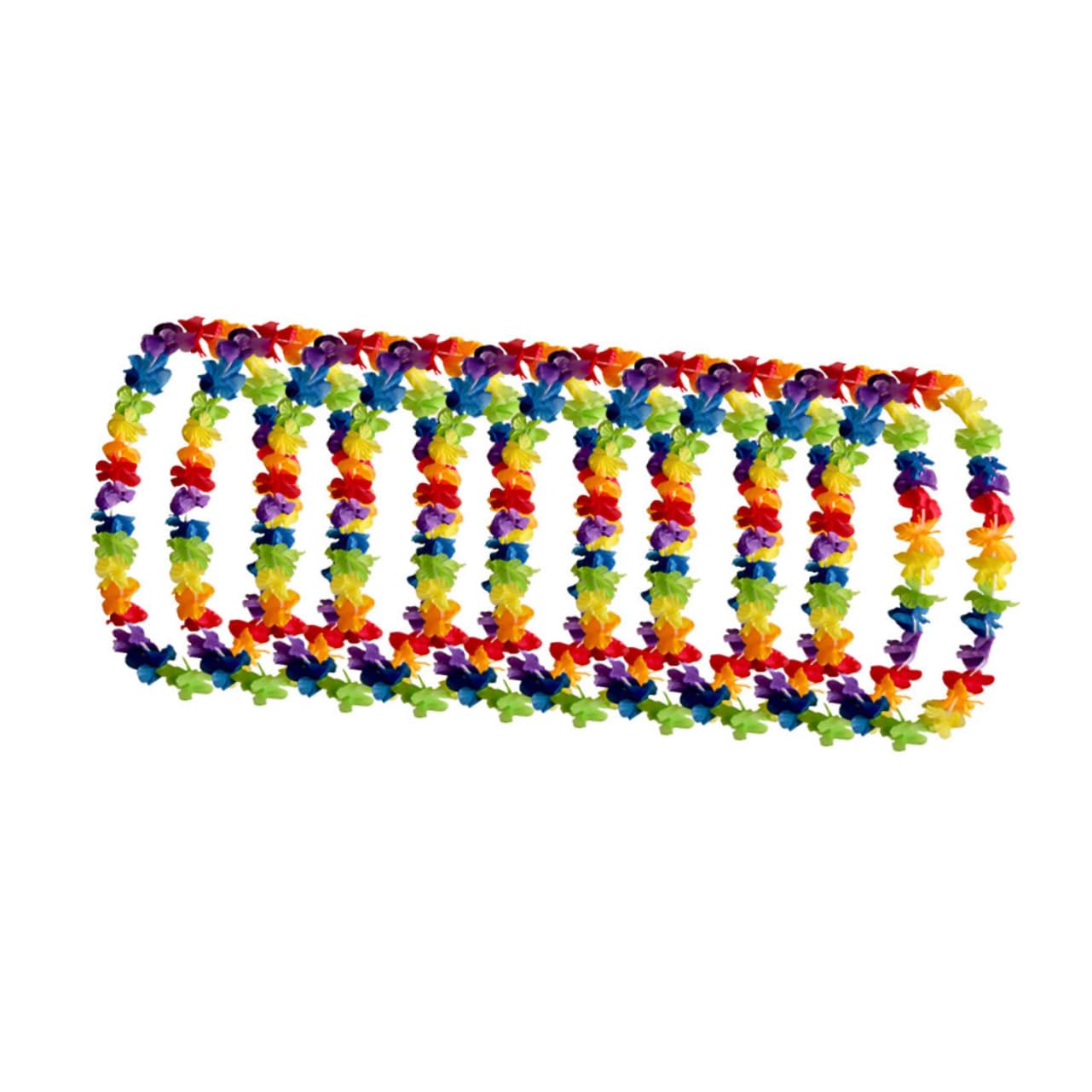 Ciieeo 20 Piezas Guirnaldas Hawaianas Collar Hawaiano Leis Collar Playa Collares Hawaianos Collar Hojas Suministros para Fiestas Hawaianas Flores Hawaianas Constituir Combinación