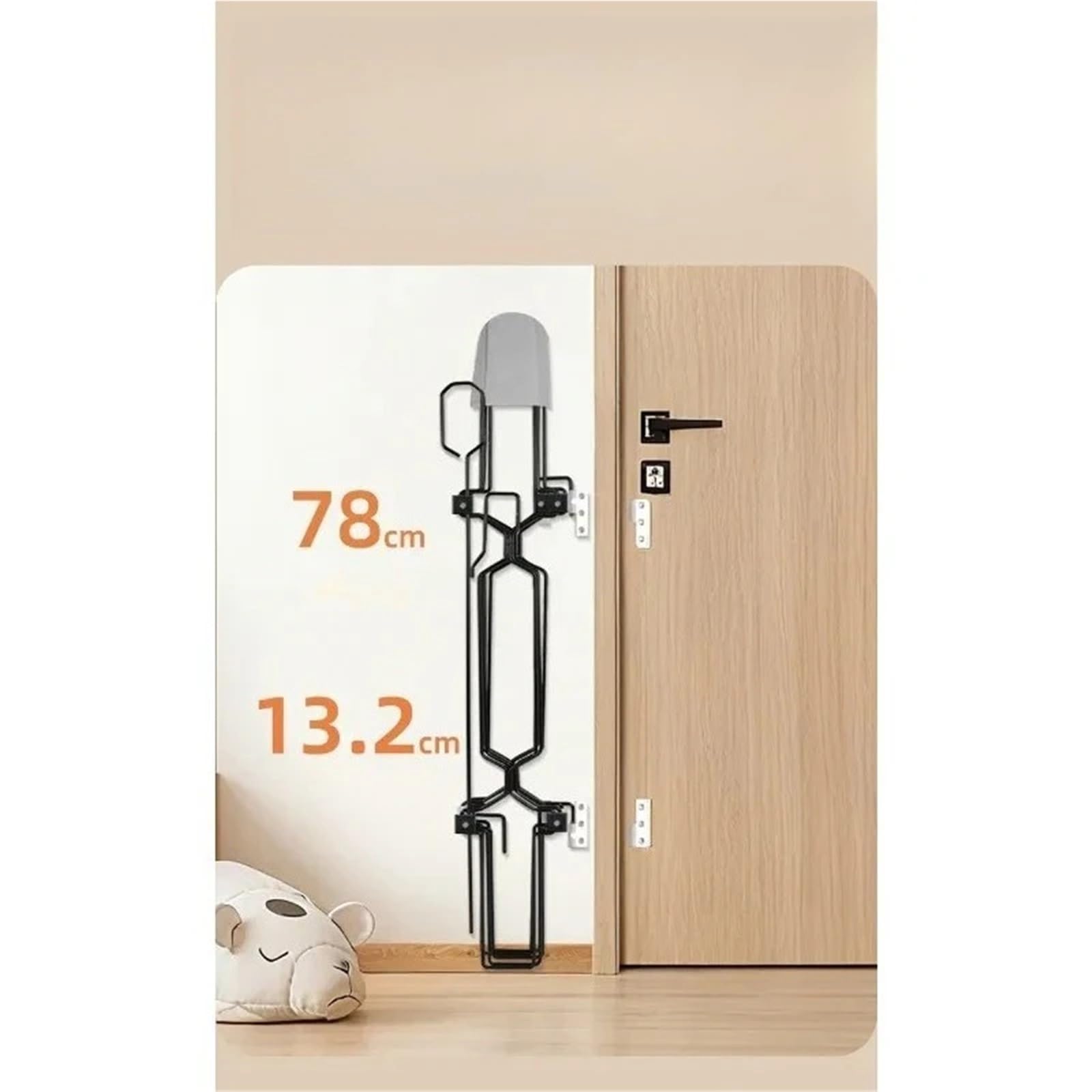 Türschutzgitter Ausziehbar Pet Fence Metal Retractable Cat Door Barrier Home Stairs Guard DogHome, Furniture & DIY, Home Décor, Doors & Doors!(Width 66x Height 78)