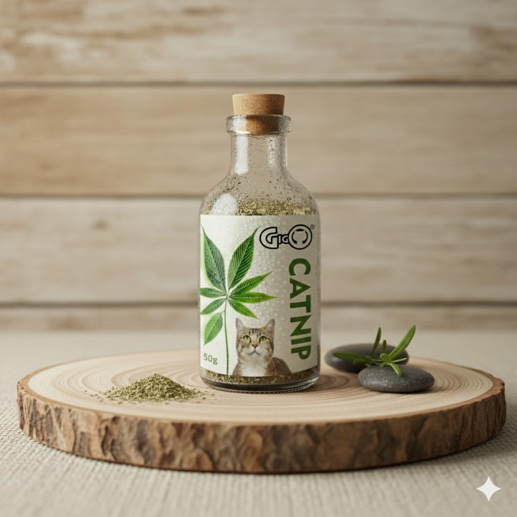 Gigo Premium Kashmiri Catnip β Strongest Nepeta Cataria in India, 100% Natural Mood Booster in Glass Bottle, Stimulates Play & Reduces Stress (50ml) 4