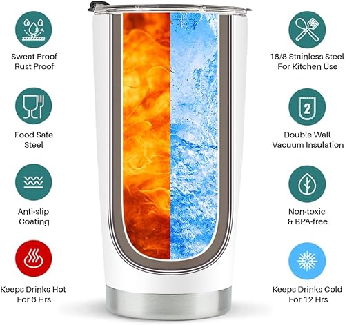 Miniatura 2 de KDXPBZ - Regalos de anime para mujeres, vasos de acero inoxidable, 20 onzas, regalos de cumpleaños Kawaii para amantes del anime