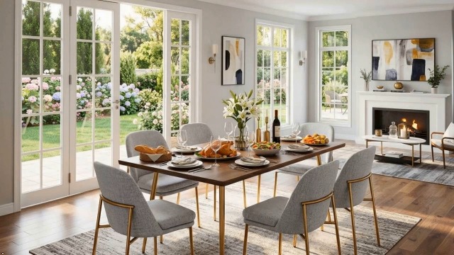 Amazon.com - CHITA Modern Dining Chairs Set of 3, FSC Certified