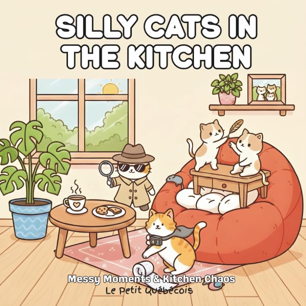 Silly Cats in the Kitchen: Messy Moments & Kitchen Chaos: The Funny Cat Coloring Book Featuring Feline Mayhem and Kitchen Chaos