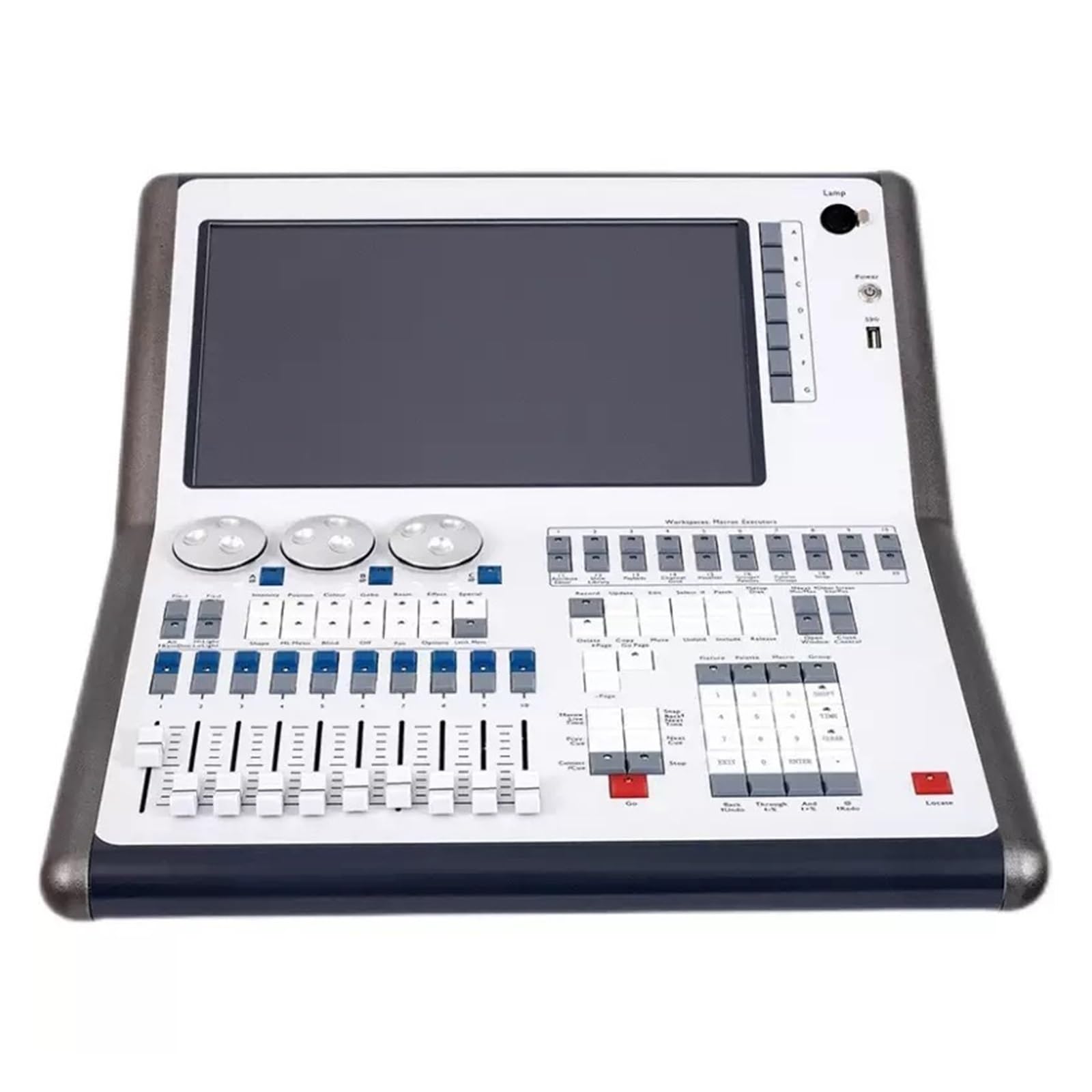 DMX Controller, Dimming Console Sta Lighting DMX Controller, I5 V16 Free Switching DJ Disco with Flight Case(Flight case V16)