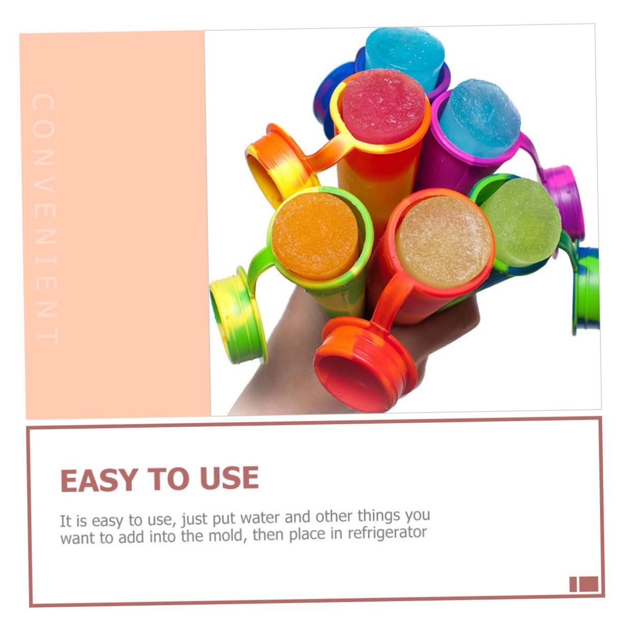 PRETYZOOM 2Pcs Silicone Ice Molds DIY Popsicle Maker with Cover for Easy Demolding for Family Fun and Homemade Treats