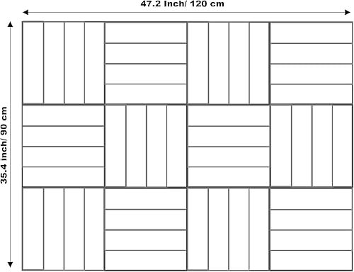 Miniatura 9 de Alternativa de tablero de corcho grande, paquete de 12 azulejos de pared de fieltro con pestañas adhesivas extraíbles seguras, azulejos de pared de