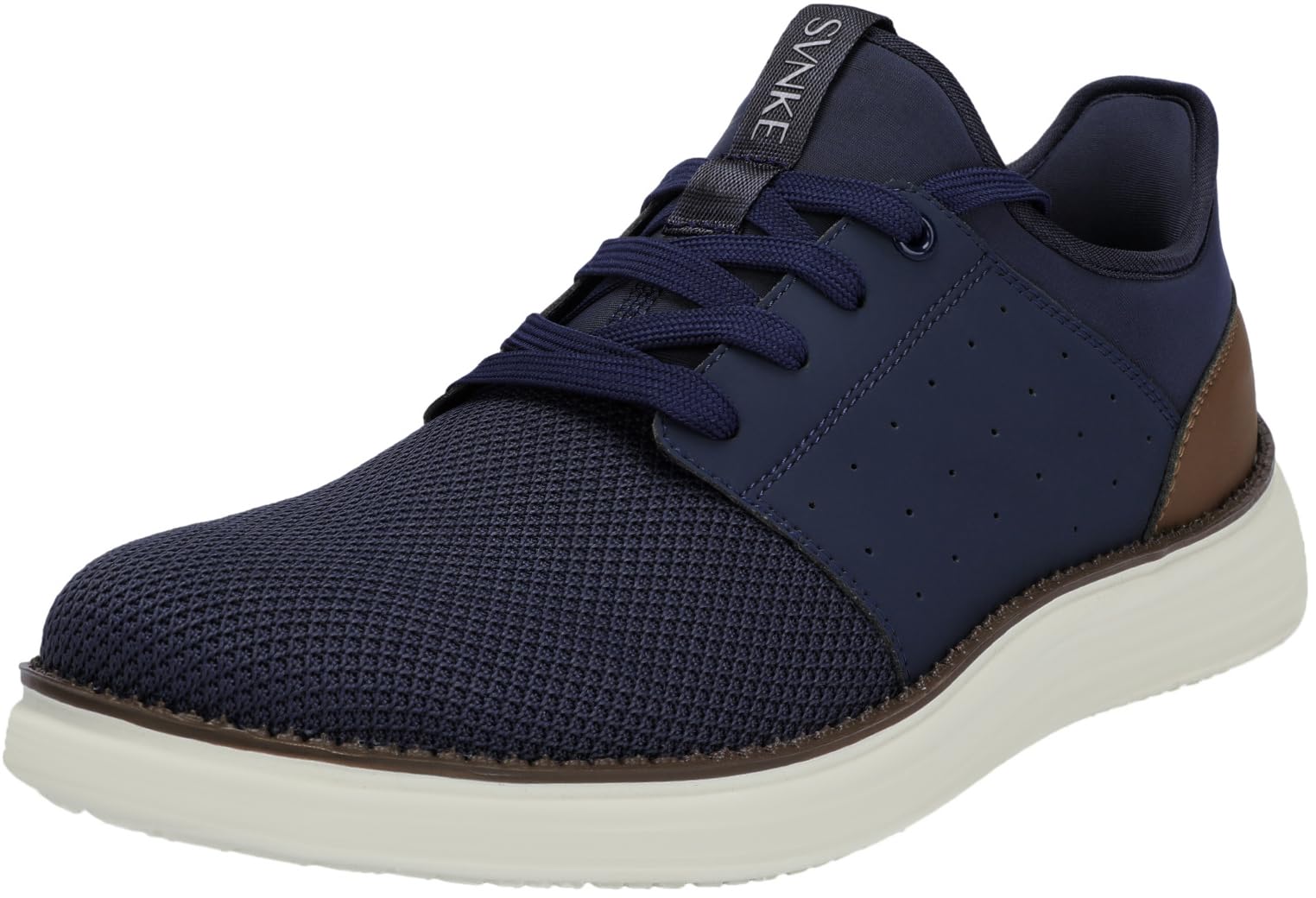 SVNKE Herren Slip On Sneaker Atmungsaktiv Schnürsenkel Walkingschuhe Fitness Turnschuhe Sportschuhe Hand-Free Freizeitschuhe Business Schuhe