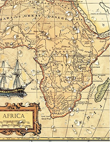 Image of DECORARTS - Vintage Africa Map Canvas Wall Art, Antique Historical African Map for Wall Decor, Hand-Stretched Giclee Print, Office Study Library Decor, Handcrafted in USA, 16x20''