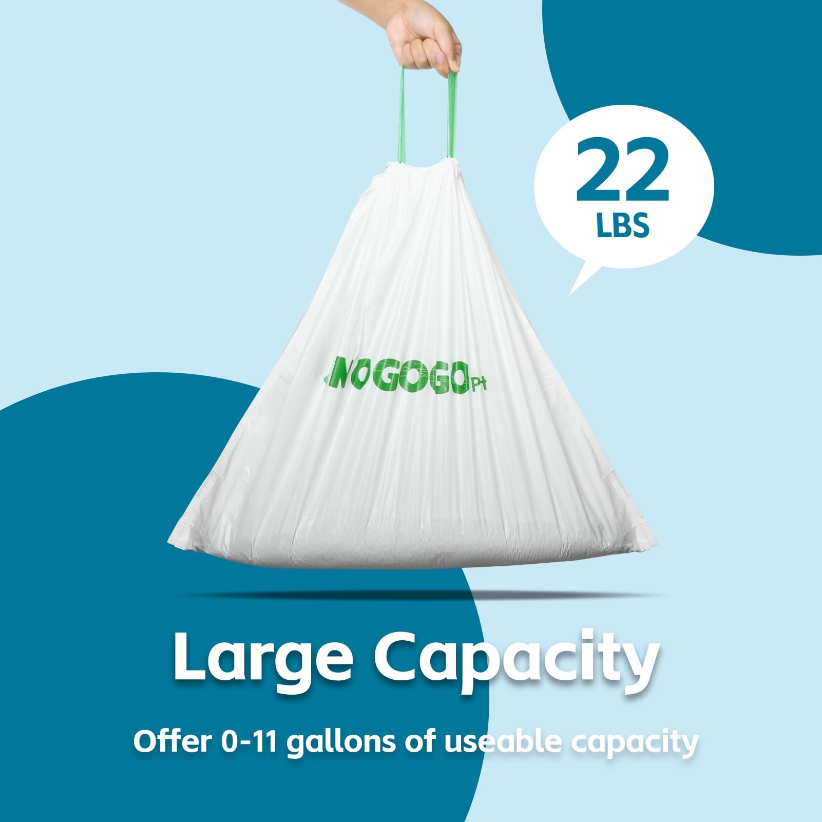 100 bolsas de arena compatibles con CATLINK Automatic Cat Litter Box Young and Luxury Pro, bolsas de basura autolimpiables, bolsas de basura de repuesto con cordón
