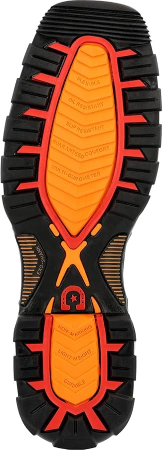 Durango Maverick XP - Stivali Da Lavoro Uomo Impermeabili, Pelle Marrone, Punta Quadrata, Suola Anti-scivolo, Taglia 43 EU - 3