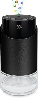 Waterless Essential Oil Diffuser Aromatherapy Scent Diffusers for Home Large Room, Bedroom, Car, Office, Desk, Battery Operated Mini Portable Air Freshener, 3 Countdown Timers & 3 Mist Levels