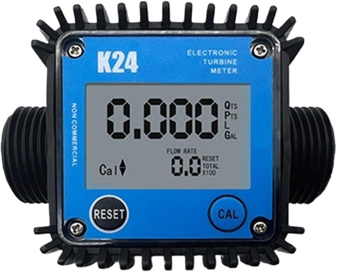 Digital Water Flow Meter High Accuracy 1pcs LCD Fuel Flow Meter K24 Digital Flowmeter Liquid Water Measuring Tools