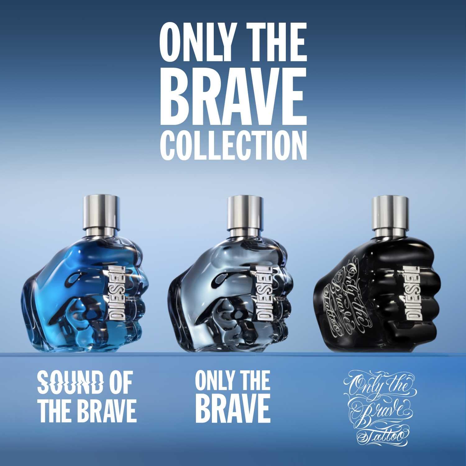 Diesel Sound Of The Brave, Eau de Toilette pour Homme en Spray Vaporisateur, Parfum Epicé et Rafraîchissant, 50 ml