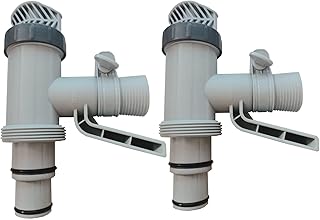 Wauebuly Shut Off Valve for Above Ground Pool, Plunger Valves with Brackets, Replacement for Above-Ground Pool Parts and Accessories(Set of 2)