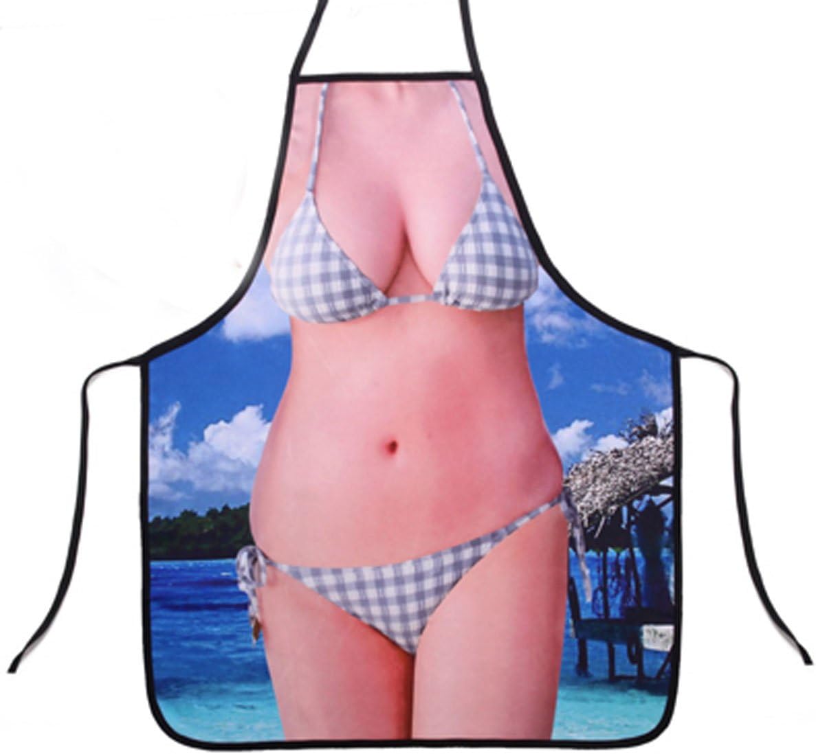 Bikini & Shorts Sexy Kitchen Apron Funny Creative Cooking Aprons for Women Ladies Girlfriend Christmas Gifts