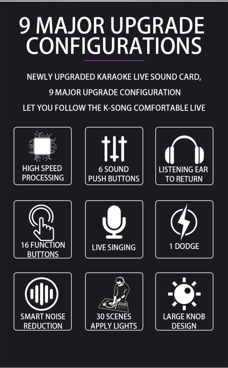 V8S Audio Mixer USB Externe Soundkarte Handy Live Voice Changer Soundkarte mit mehreren Soundeffekten