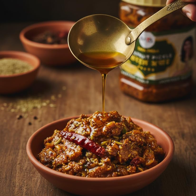 Baya India Kathal Ka Achar, Jackfruit Pickle, Homemade Pickle, Pure Mustard Oil, Spicy and Tangy, No Preservatives, No Vinegar, No Onion, No Garlic, Sun Dried, 700g 3