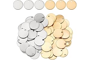 Dije Redondo de Acero Inoxidable para Fabricación de Joyas