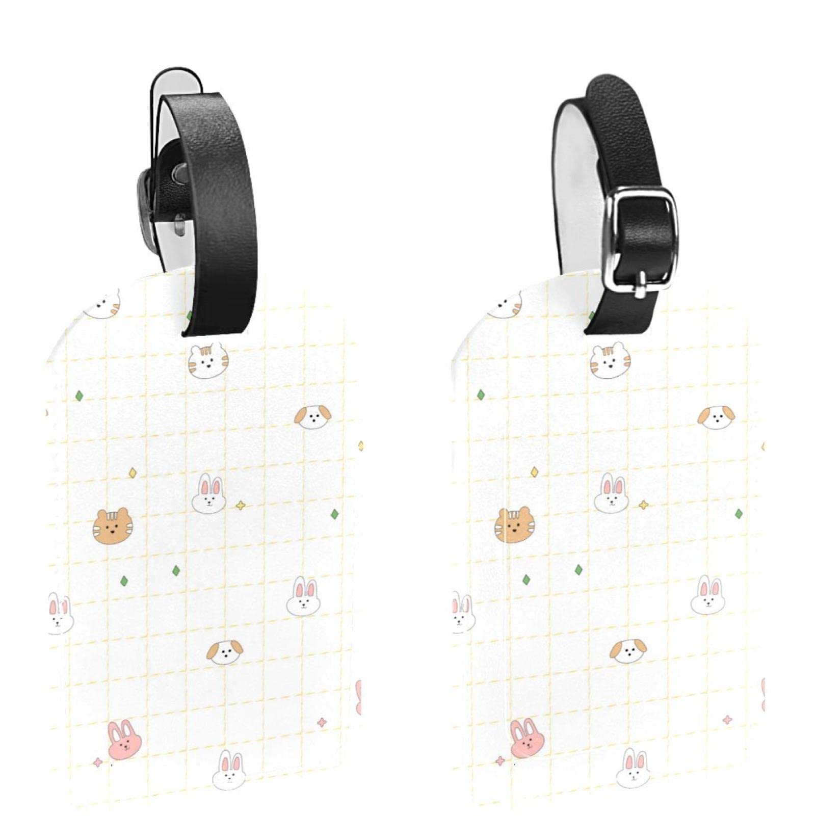 Lot De 6 étiquettes De Bagage Fruits Trop Mignonnes - En PVC Souple, Personnalisables, Pour Valises Et Sacs à Dos ! - 6