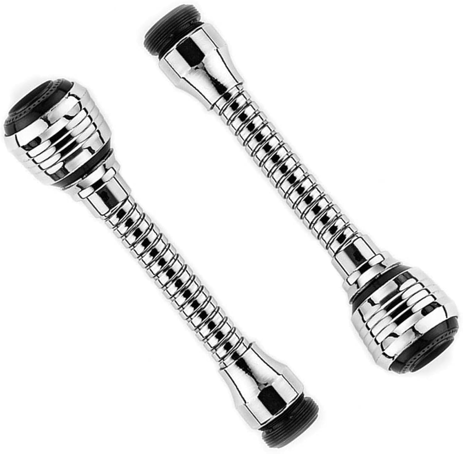 Honbon Stainless Steel Turbo Flex 360 Sink Degree Rotatory Flexible Sink 6 Inch Faucet Sprayer Extension with Jet Stream and Spray Water Saving Nozzle Adapter Extender tap Pet Bathing (Pack of 2) (B09SF2ZPMJ) Amazon Price History, Amazon Price Tracker
