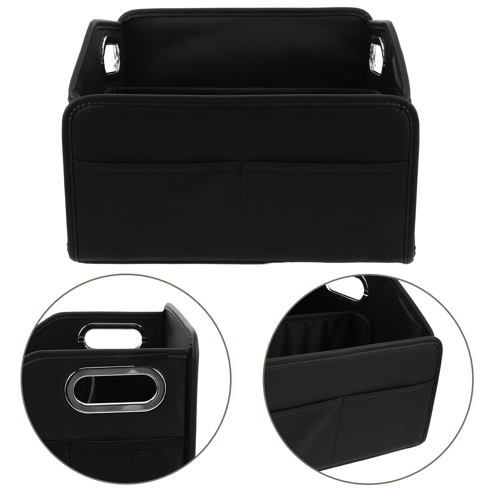 Cabilock Organizador Maletero Coche Plegable con Asas Reforzadas Múltiples Compartimentos para Suv Caja Almacenamiento Resistente y Portátil