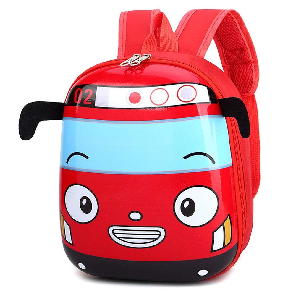 Crgangzy Boys Red 3D Cartoon Bus Children School Bag Cute Kindergarten Travel Backpack Small School Backpack For Girls Go For An Outing