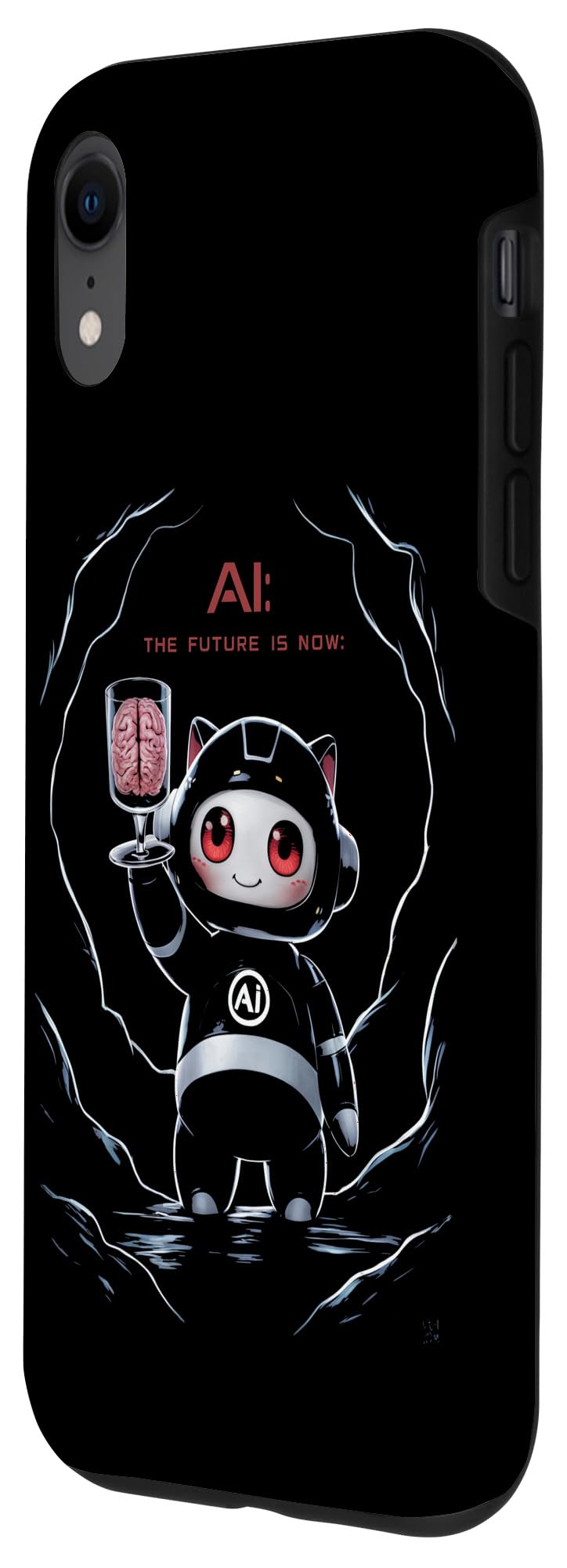 iPhone XR AI: The Future Is Now - Anime Robot with Human Brain Design Case - Image 2