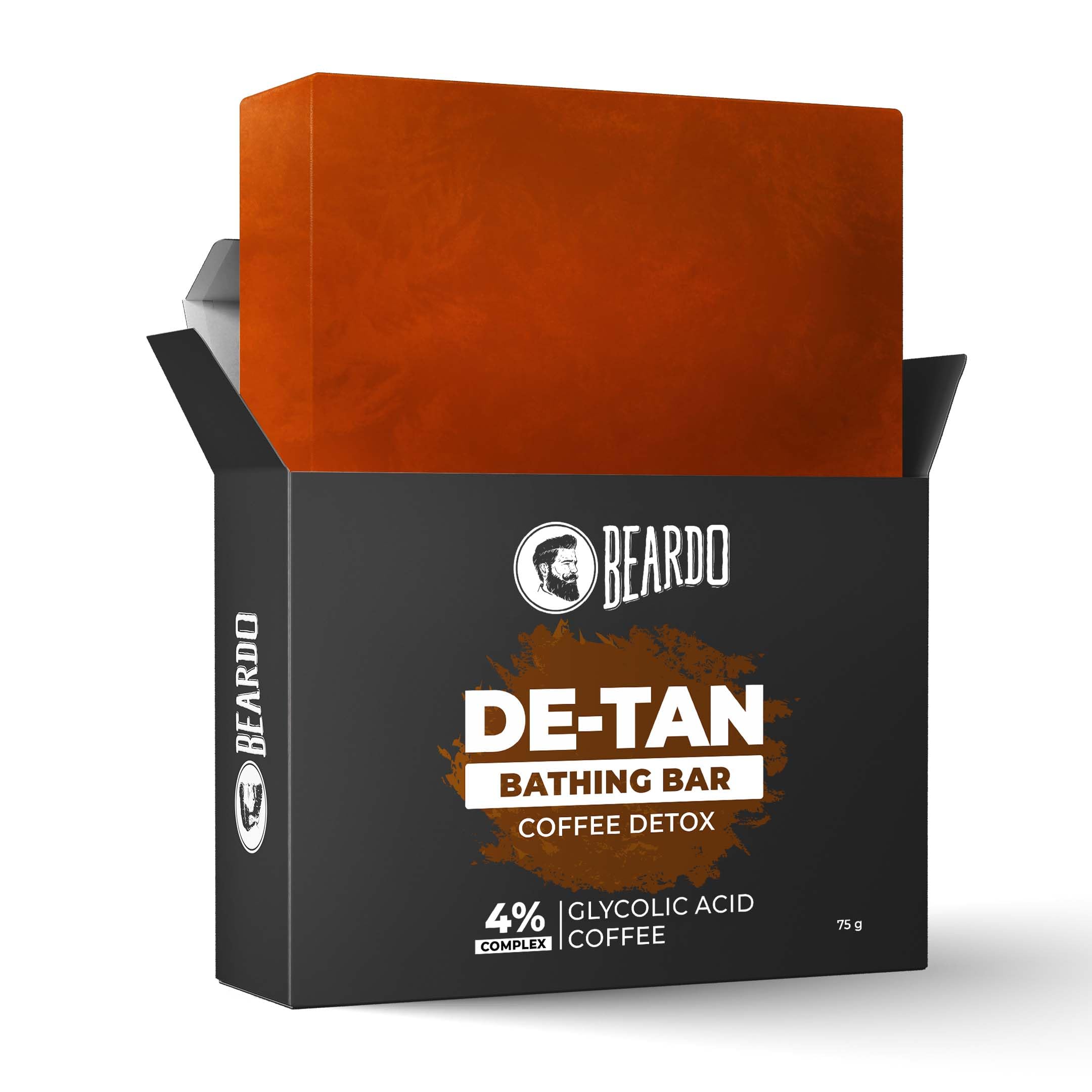 Beardo De-Tan Soap for Men, 75g | Tan Removal and Caffeine Face & Body Soap | Detan With Coffee & 4% Glycolic Acid | For Body & Face | Refreshing Fragrance | For All Skin Types-image-40