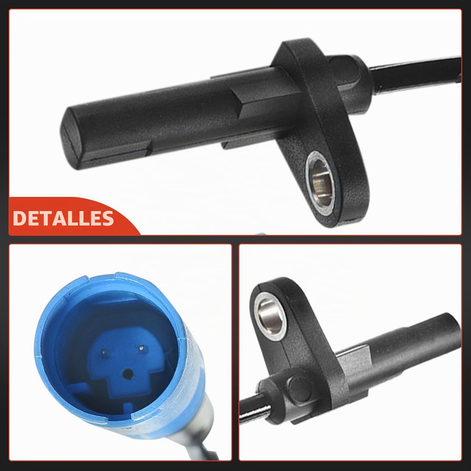 Frankberg 4x Sensores de velocidad ABS Compatible con X5 E53 3.0d 3.0i 4.4i 4.8is 2003-2006 Replace# ALS439,34526771705