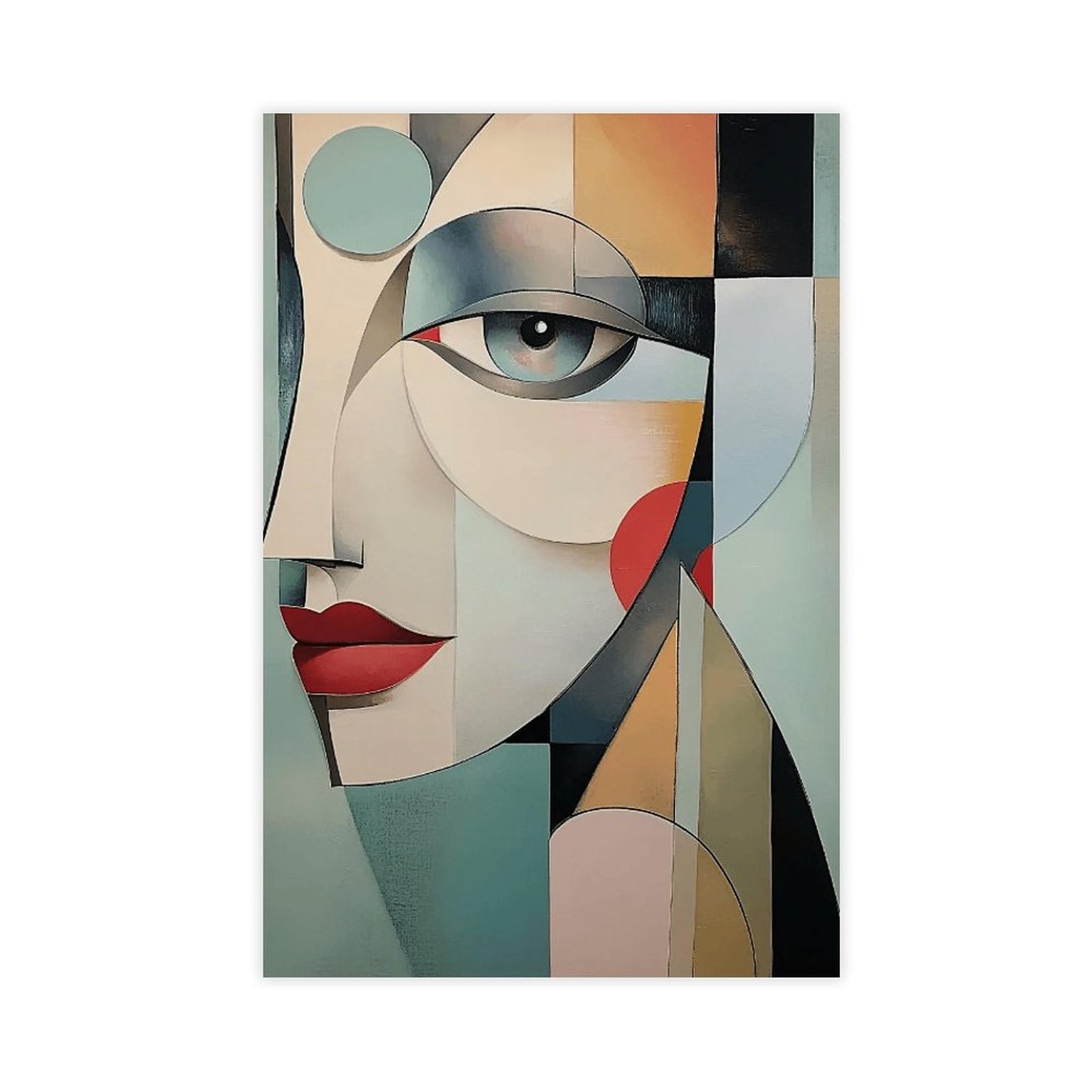 UTGN Mid Century Modern Picasso Style Print Canvas Poster Bedroom Decor Landscape Decor Gift 24x36inch(60x90cm)