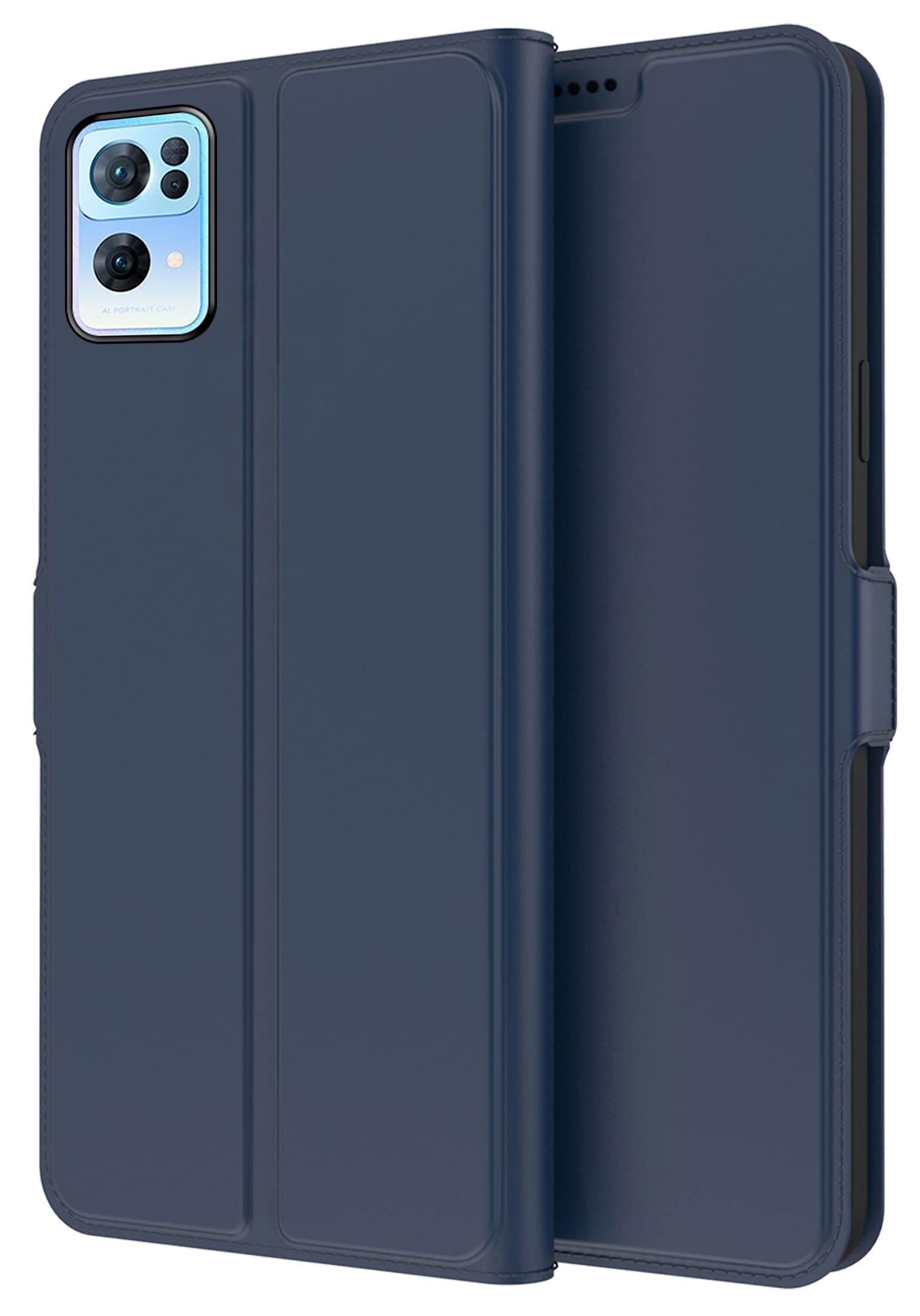 Kapa Noble Slim Flip Cover for Oppo Reno 7 Pro, Magnetic and Card Holder Stand Leather Flip Wallet Case (Blue) (B09Z62VMY5) Amazon Price History, Amazon Price Tracker
