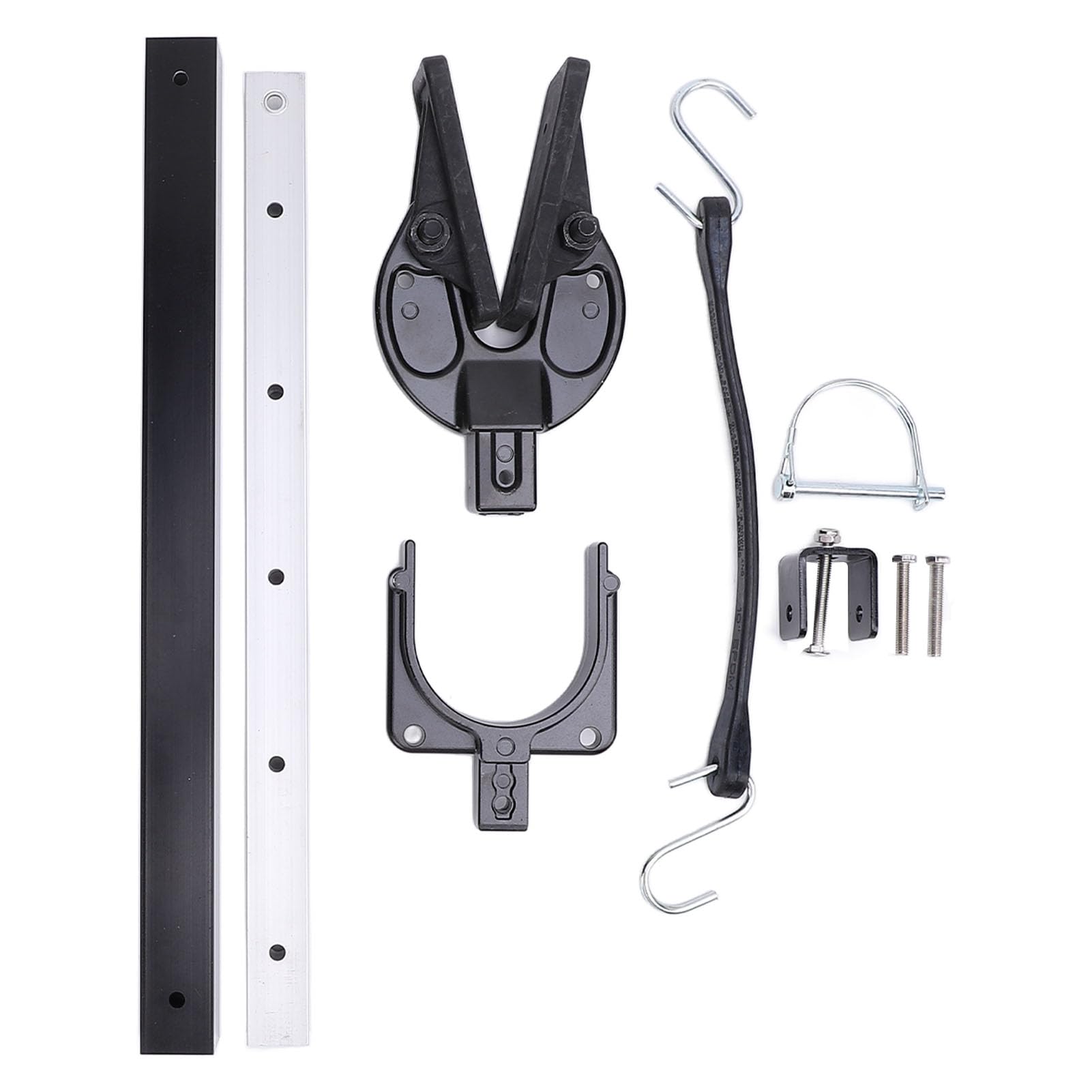 Boat Transom Saver, Premium Aluminum Support for Outboard Motor, with Roller and Trailer Mount Brackets